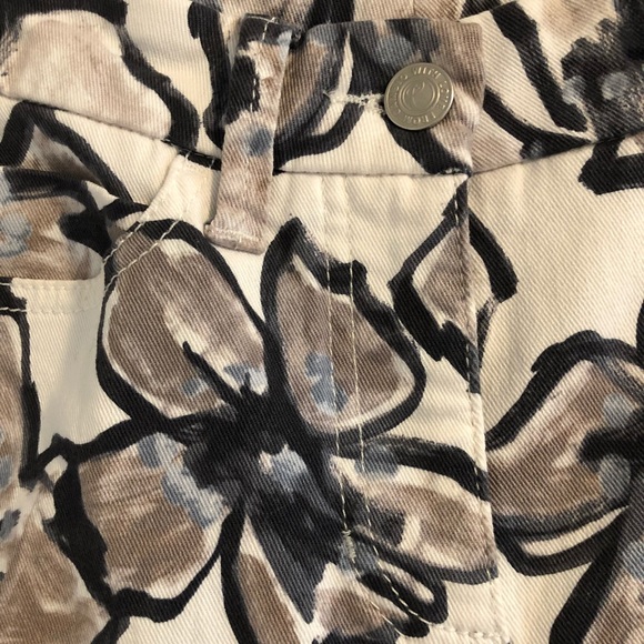 CAMBIO watercolour painted floral slim fit jeans - Picture 6 of 10